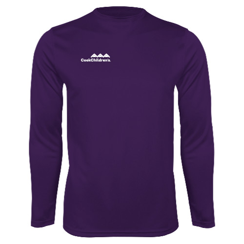 Purple Performance Long Sleeve Shirt