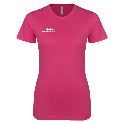 Next Level Womens Fuchsia Boyfriend Tee