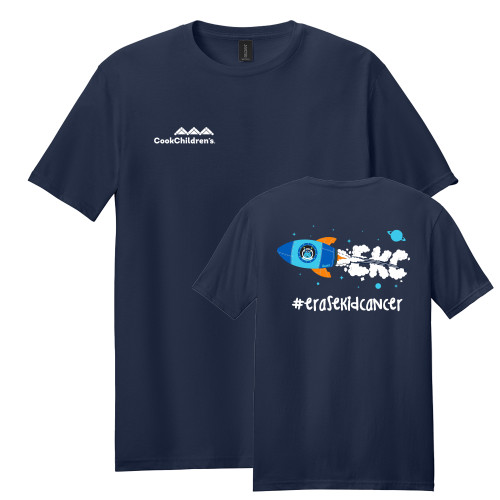 #erasekidcancer Softstyle Navy T Shirt