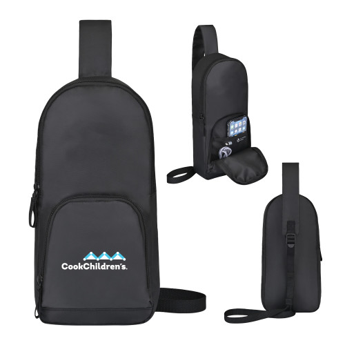Repeat Lite Black Recycled Poly Sling