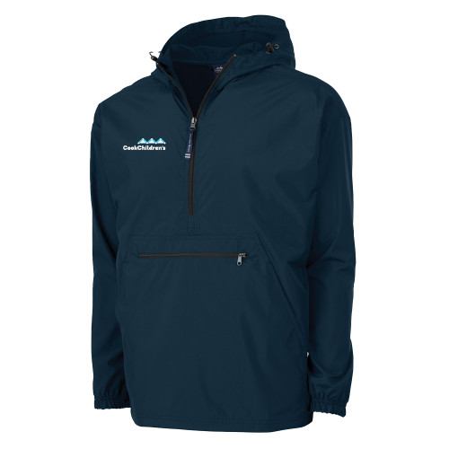 Charles River Womens Navy Pack N Go Pullover Jacket