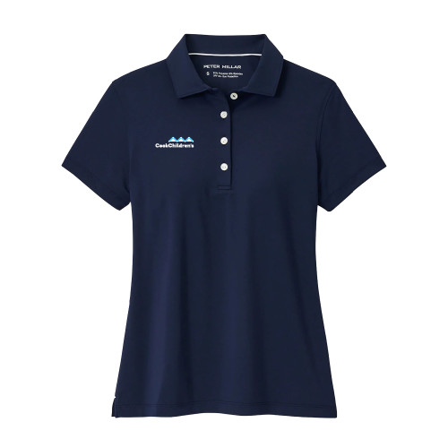 Peter Millar Womens Navy Button Polo