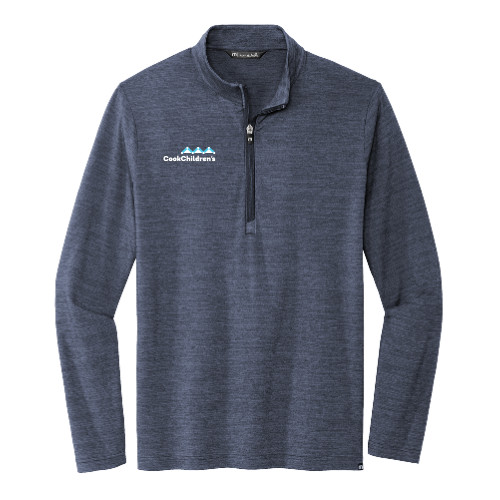 TravisMathew Navy Crestview 1/4 Zip Pullover