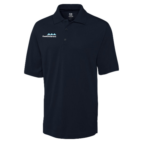 C&B Navy Advantage TriBlend Pique Polo