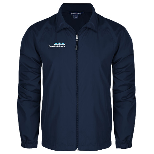 Navy Full Zip Wind Jacket
