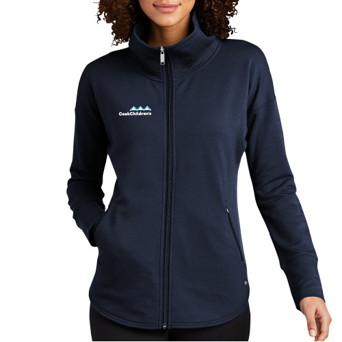 OGIO Womens Navy Luuma Full Zip Fleece