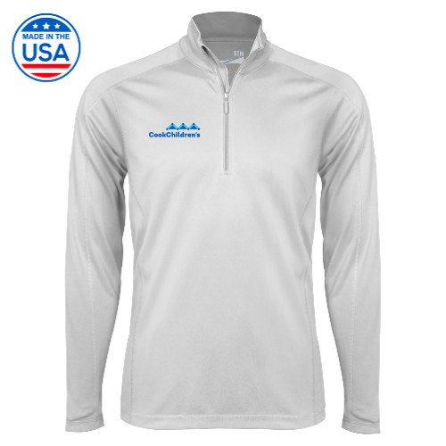 Syntrel White Interlock 1/4 Zip