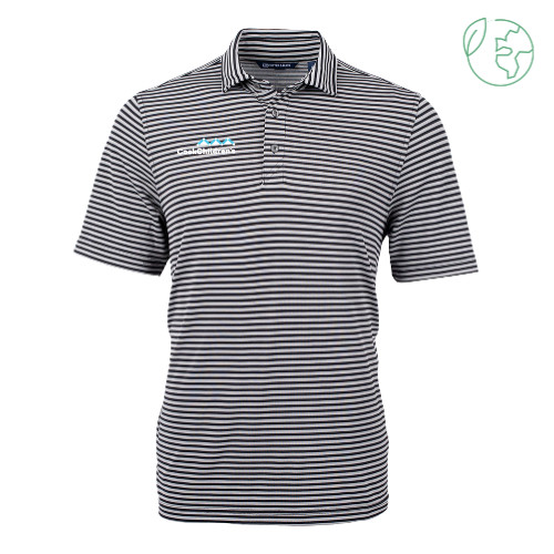 C&B Black Virtue Eco Pique Stripe Polo