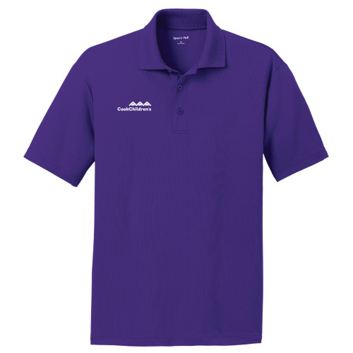 Purple Dry Mesh Polo