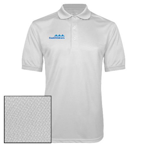 White Dry Mesh Polo