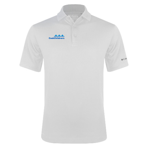 Columbia White Omni Wick Drive Polo
