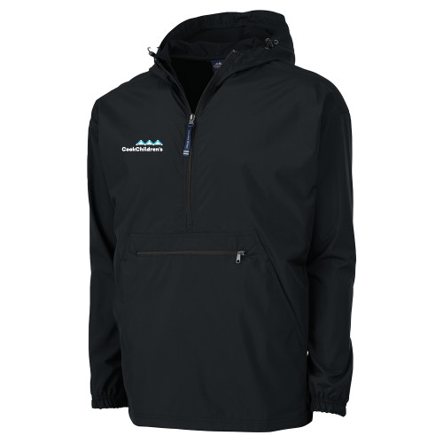 Charles River Womens Black Pack N Go Pullover Jacket
