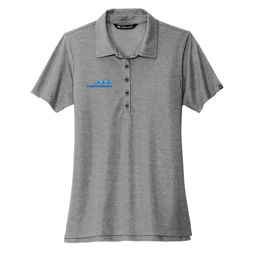 TravisMathew Womens Grey Heather Oceanside Polo