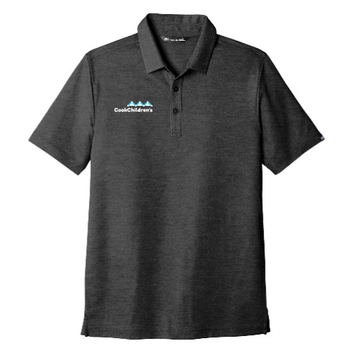 TravisMathew Black Oceanside Heather Polo