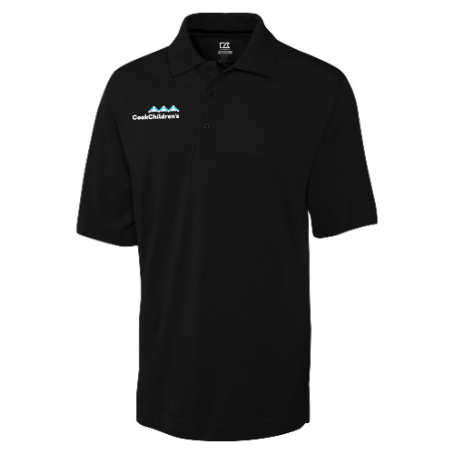 C&B Black Advantage TriBlend Pique Polo