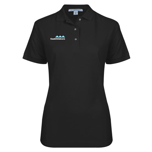 Main Image for Womens Silk Touch Black Pique Polo