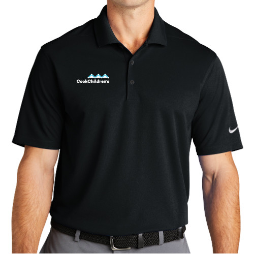 Nike Black Dri Fit Micro Pique 2.0 Polo