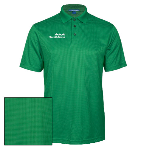 Kelly Green Performance Fine Jacquard Polo