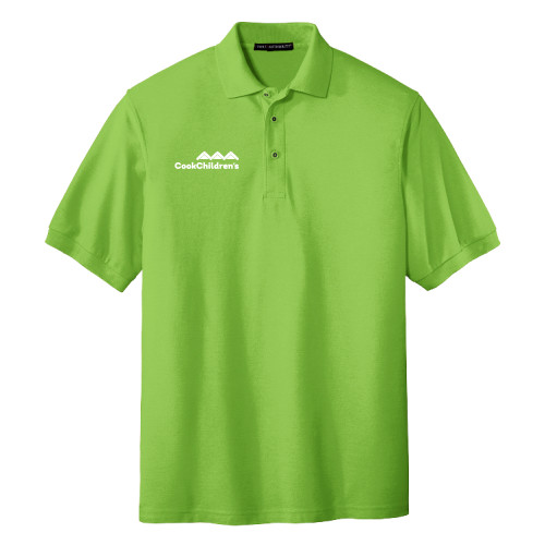 Lime Green Silk Touch Polo