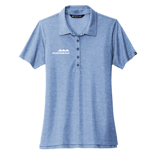 TravisMathew Womens Classic Blue Heather Oceanside Polo