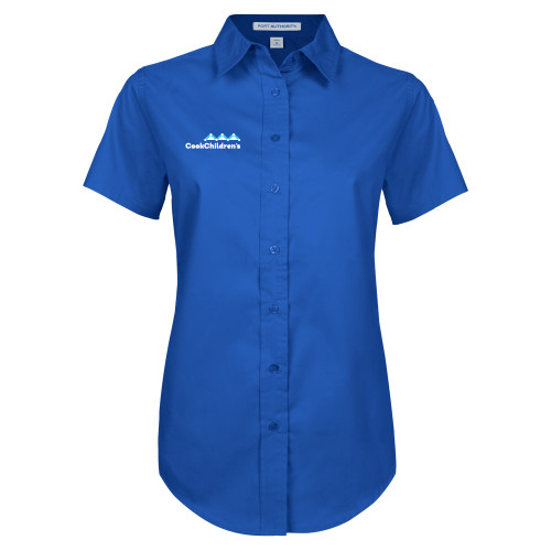 Main Image for Womens Royal Twill Button Up Short Sleeve 