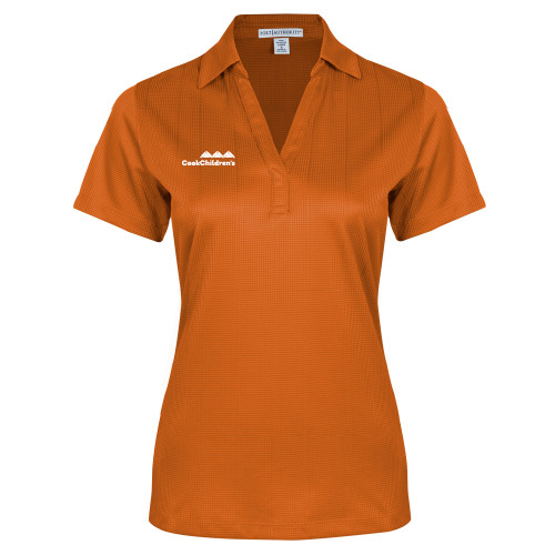 Main Image for Womens Orange Performance Fine Jacquard Polo