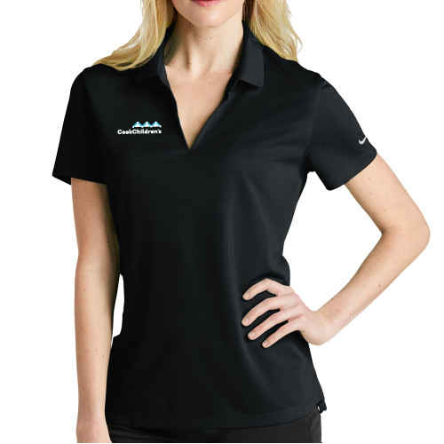 Main Image for Nike Womens Black Dri Fit Micro Pique Polo
