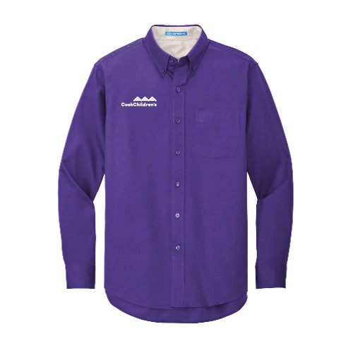 Main Image for Purple Twill Button Down Long Sleeve