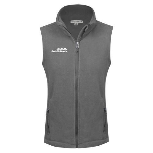 Main Image for Womens Charcoal Fleece Full Zip Vest