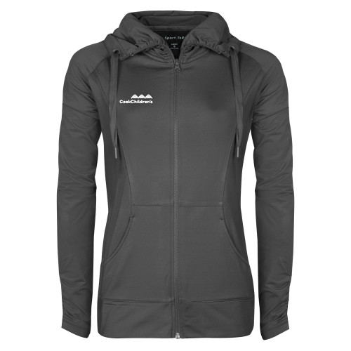 Main Image for Womens Charcoal Sport Wick Stretch Full Zip Jacket