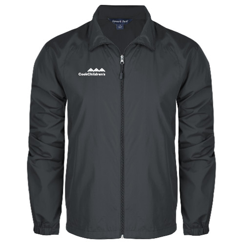 Charcoal Full Zip Wind Jacket