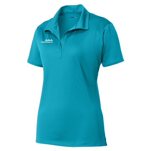 Tropic Blue Womens Micropique Sport Wick Polo