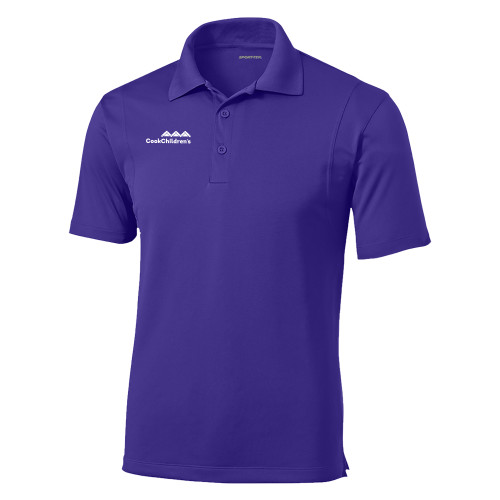 Purple Micropique Sport Wick Polo