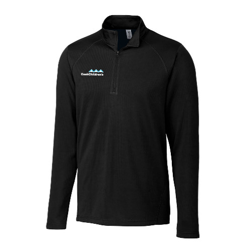 C&B Black Clique Ice Pique Half Zip