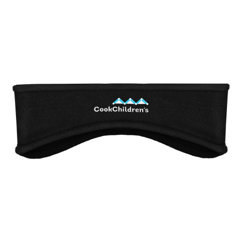 Black Stretch Fleece Headband