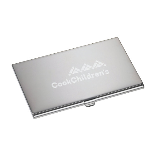 Traverse Silver Business Card Holder