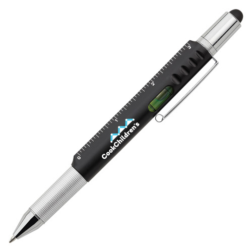 6 in 1 Black Ballpoint Pen