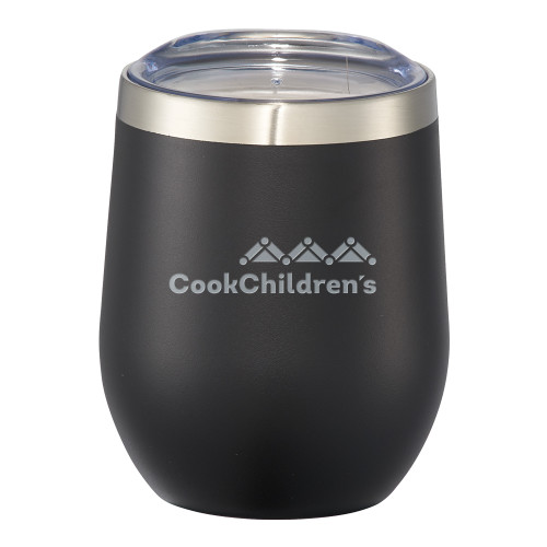Corzo Vacuum Insulated Black Cup 12oz