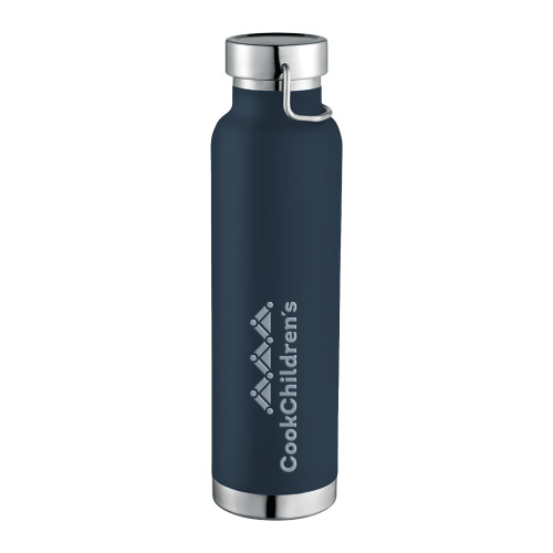 Thor Copper Vacuum Insulated Navy Bottle 22oz