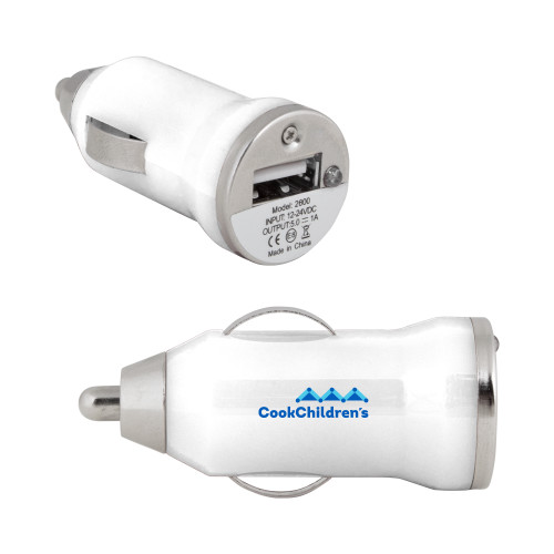On the Go White Car Charger