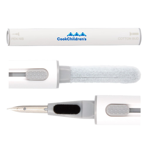 White Mini 3 in 1 Tech Cleaning Kit