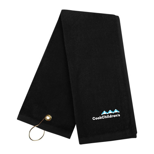 Black Golf Towel