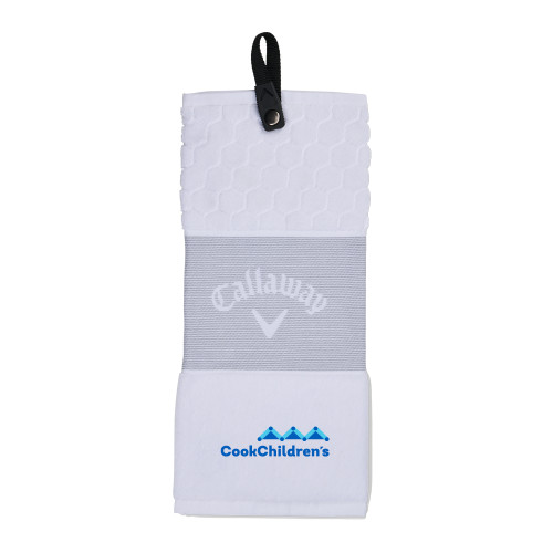 Callaway White Trifold Towel