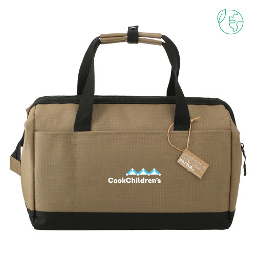 NBN Brown Recycled Utility Zippered Tool Tote