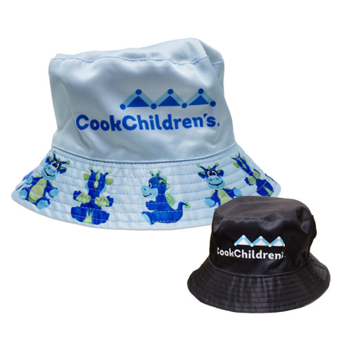Peaks the Dragon Bucket Hat Blue/Black