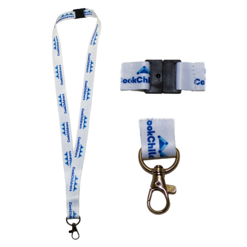 Lanyard with Deluxe Swivel Hook and Breakaway Clip