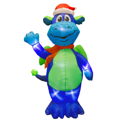 Peaks the Dragon Inflatable Santa