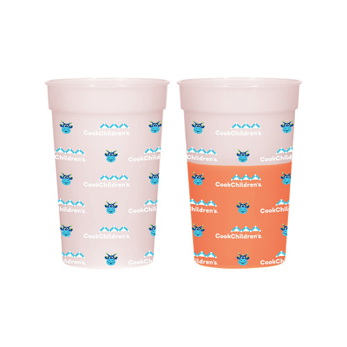 Peaks the Dragon 16 Oz. Orange Mood Stadium Cup