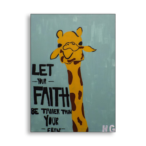 The Giraffe A7 Folded Card