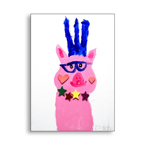 Rock Pig A7 Folded Card